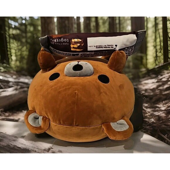 Zuru Snackle TERRY Bear 14” JUMBO Plush w/ HERSHEY’S CHOCOLATE Snackles - Picture 8 of 11